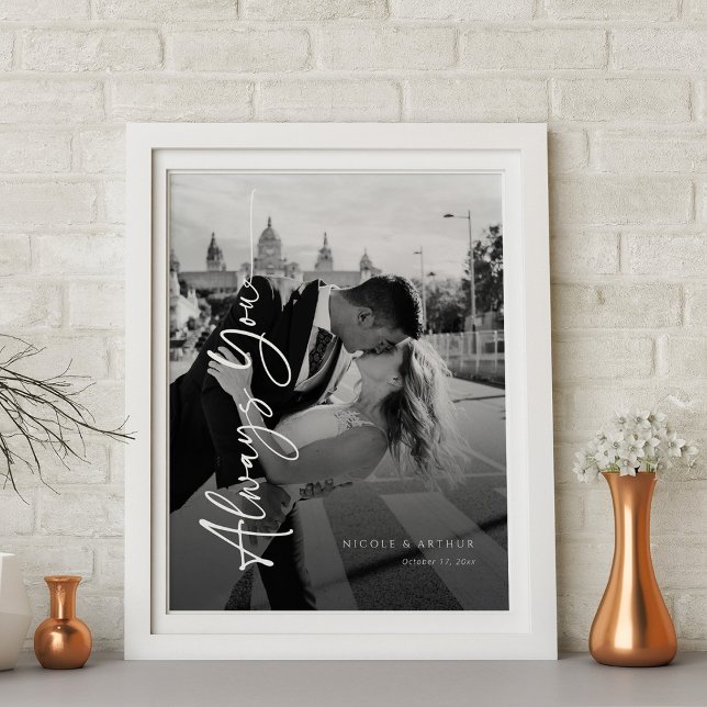 Monochrome Erinnerungen | 'Immer du' Kunst Leinwanddruck (Monochrome Memories 'Always You' Custom Art Canvas Print )