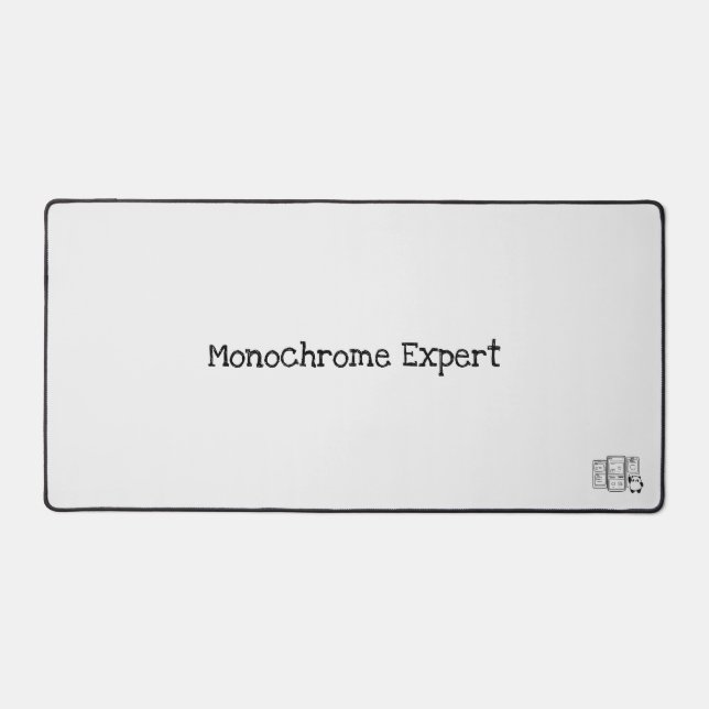 Monochrome Expert Desk Mat für Designer Schreibtischunterlage (Vorderseite)