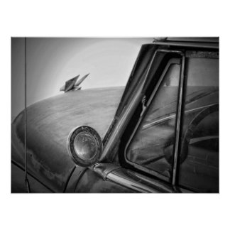 Monochrome Fahrzeuge Poster