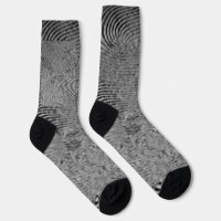 Monochrome Fingerabdruck-Muster-Socken
