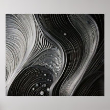 Monochrome fließende Wellenlinien-Textur