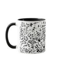 Monochrome Floral Doodle