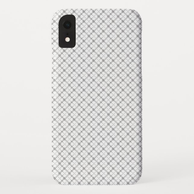 Monochrome Geometric Texture|Seamless Diamond Look Case-Mate iPhone Hülle (Rückseite)