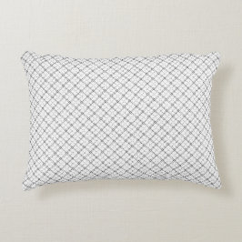 Monochrome Geometric Texture|Seamless Diamond Look Dekokissen
