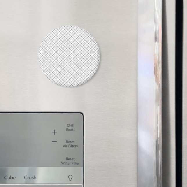 Monochrome Geometric Texture|Seamless Diamond Look Magnet (In Situ (Kühlschrank))