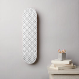 Monochrome Geometric Texture|Seamless Diamond Look Skateboard