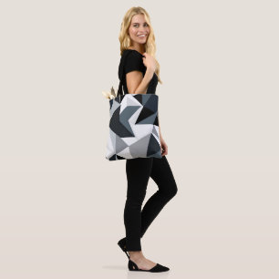 Monochrome Geometrie Tasche