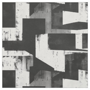 Monochrome geometrische Abstrakte Grunge Stoff