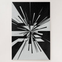 Monochrome Geometrische Abstraktion | Puzzle