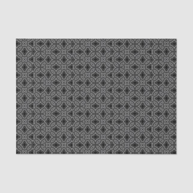 Monochrome geometrische Dekoupage-Design Seidenpapier (Vorderseite)