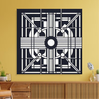 Monochrome geometrische Symmetrie - Abstrakte Lini