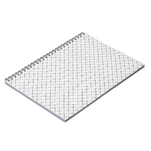 Monochrome geometrische Textur Nahtloser Diamant-L Notizblock