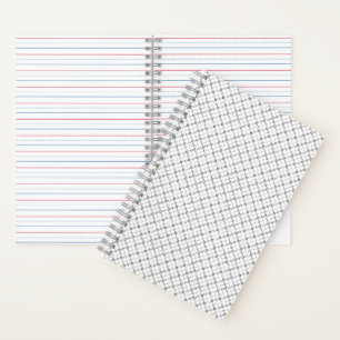Monochrome geometrische Textur Nahtloser Diamant-L Notizbuch