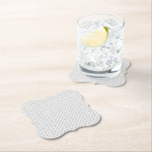 Monochrome geometrische Textur Nahtloser Diamant-L Untersetzer
