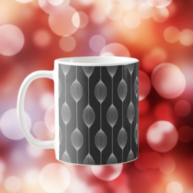 Monochrome Geometry – Abstract Pattern Classic Mug (Créateur téléchargé)