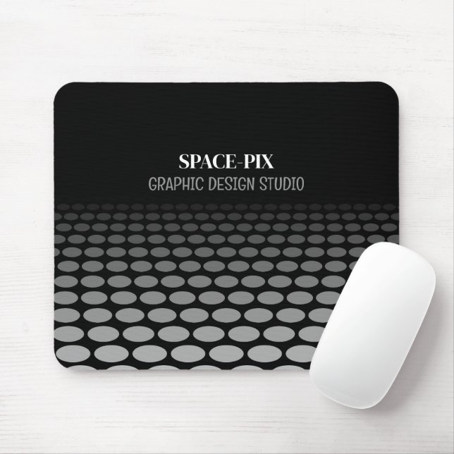 Monochrome Grafik, Grafik-Designer Mousepad (Mit Mouse)