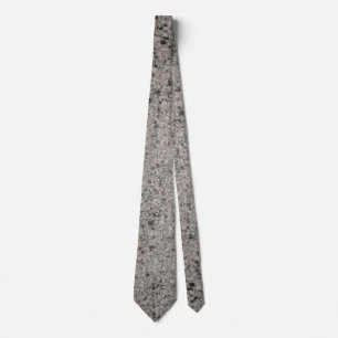 Monochrome Grauspecksteinmuster Krawatte