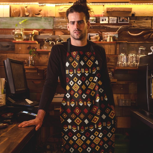 Monochrome Hexagon-Schürze Schürze (Von Creator hochgeladen)