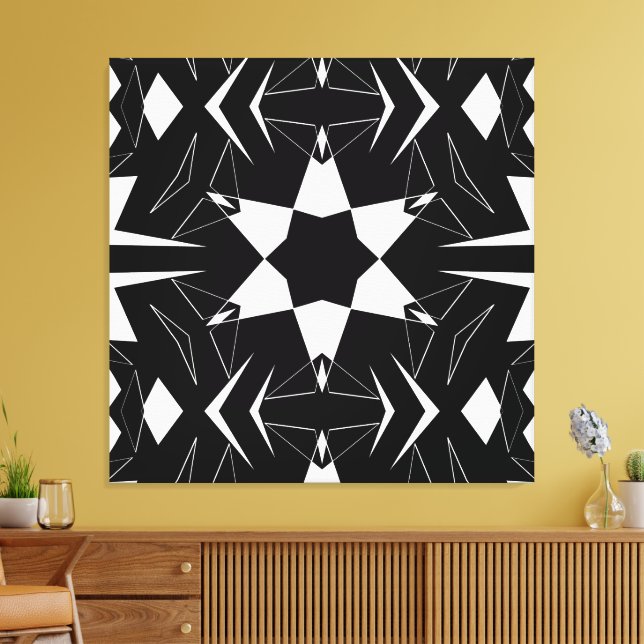 Monochrome Impuls Leinwanddruck (Insitu (Wohnzimmer))