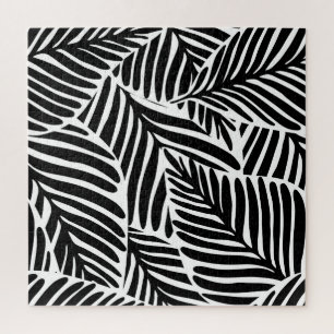 Monochrome Jungle Geometrie nahtloses Muster