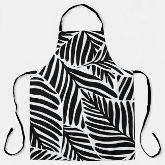 Monochrome Jungle Geometrie nahtloses Muster Schürze