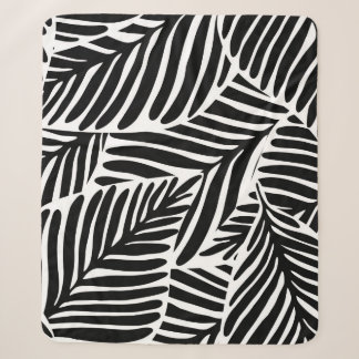 Monochrome Jungle Geometrie nahtloses Muster Sherpadecke