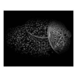 Monochrome Kaffeebohnen Poster
