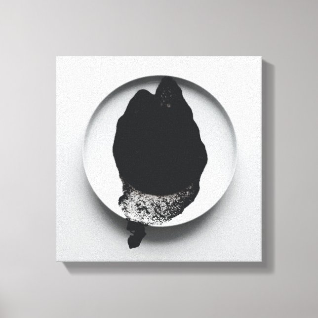 Monochrome Kaffeetextur abstrakt Art 10 Leinwanddruck (Vorderseite)
