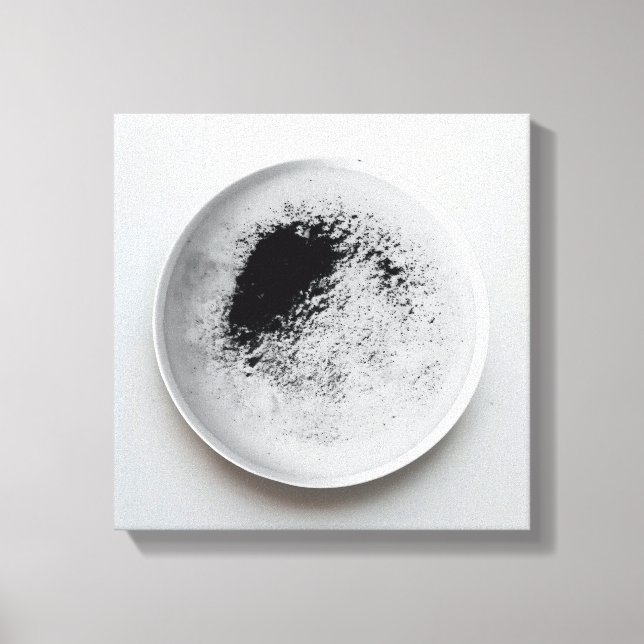 Monochrome Kaffeetextur abstrakt Art. 12 Leinwanddruck (Vorderseite)