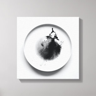 Monochrome Kaffeetextur abstrakt Art. 13 Leinwanddruck