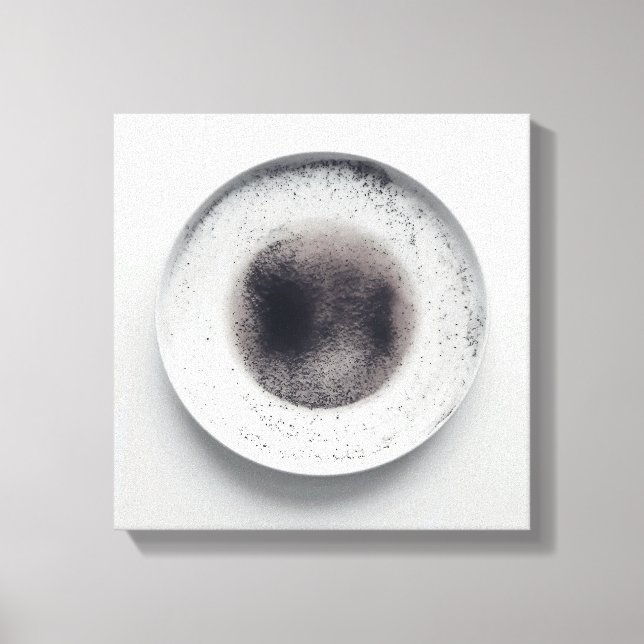 Monochrome Kaffeetextur abstrakt Art. 3 Leinwanddruck (Vorderseite)
