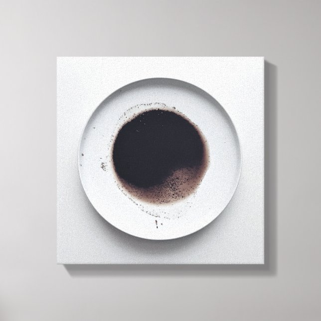 Monochrome Kaffeetextur abstrakt Art. 5 Leinwanddruck (Vorderseite)