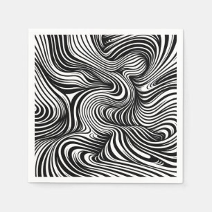 Monochrome Kaleidoskop Serviette