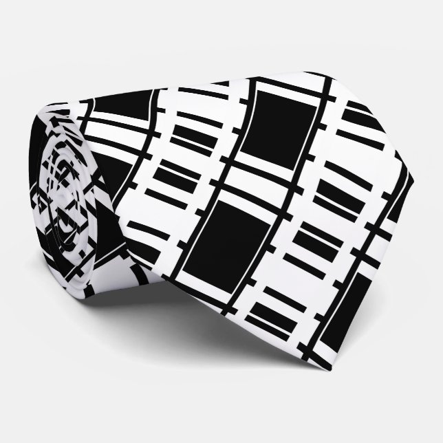 Monochrome Kommando Krawatte (Gerollt)