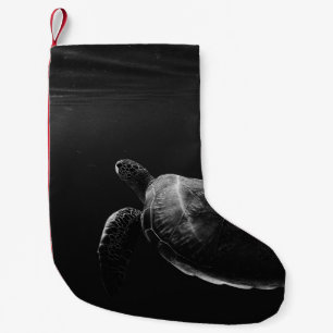 MONOCHROME-KREUZUNG IM MEER KLEINER WEIHNACHTSSTRUMPF
