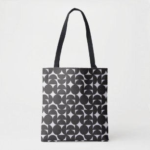 monochrome Kunstform Geometrie Mitte des Jahrhunde Tasche