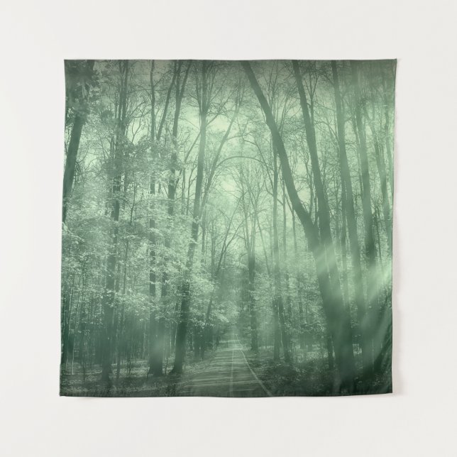 Monochrome Landschaft Naturparkart, Herbst, Hinter Wandteppich (Vorderseite)