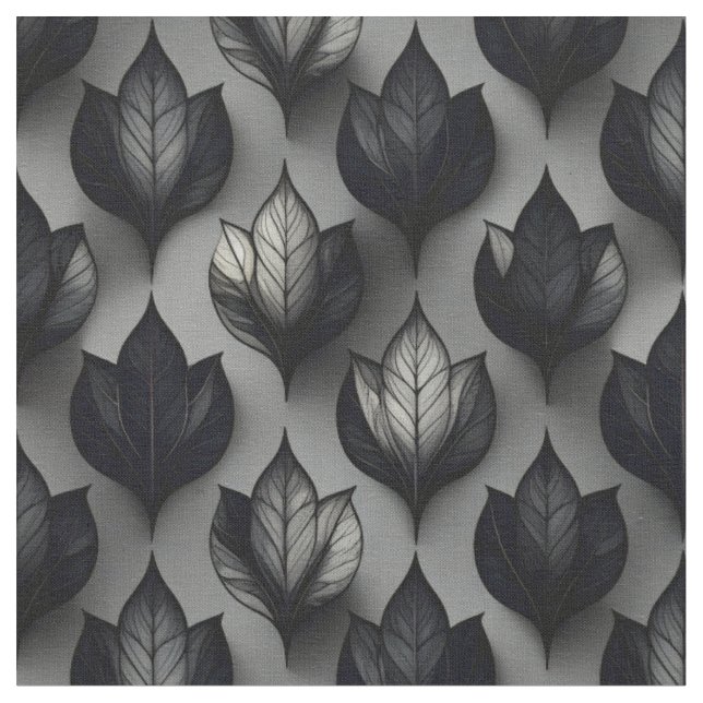 Monochrome Layered-Blätter - Stoffmuster Stoff (Nahaufnahme)