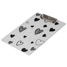 monochrome Liebe  Klemmbrett