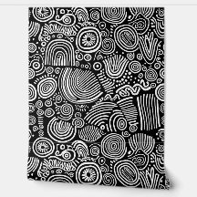 Monochrome Maus: Abstrakte Doodle
