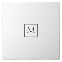 Monochrome Minimalistisch-Rectangle-Monogramm