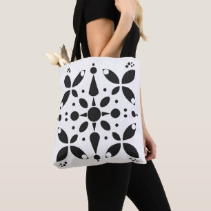 Monochrome Minimalistische Symmetrie Tote Bag Tasche