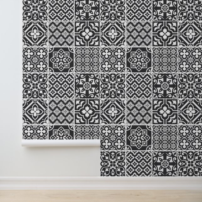 Monochrome Mosaikfliese Tapete (Anwendung)