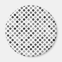 Monochrome Polka-Dottern-Muster (Schwarz-Weiß-Punk