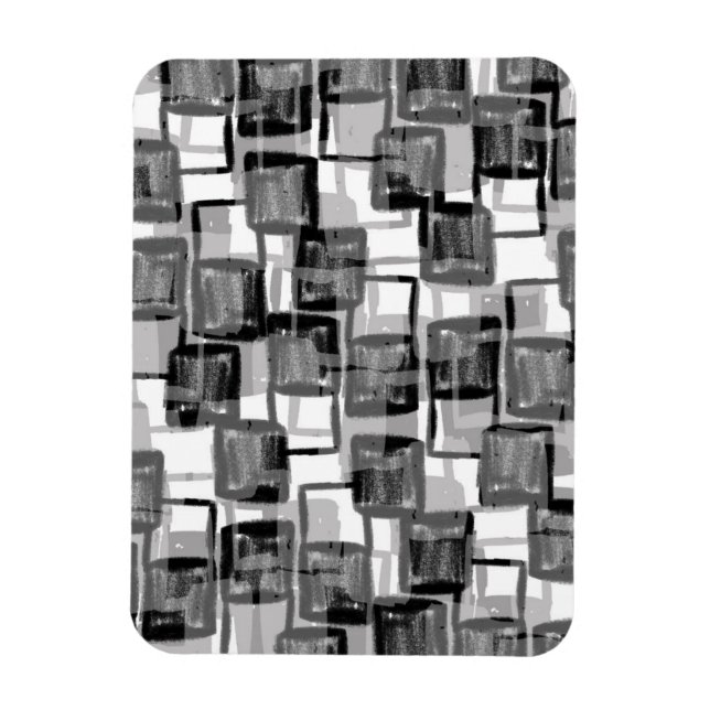 Monochrome Quadrate Magnet (Vertikal)