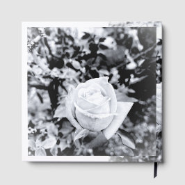 Monochrome Rose Guest Book for Wedding Gästebuch