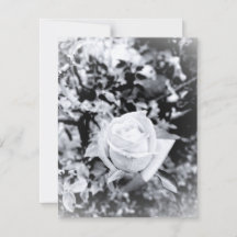 Monochrome Rose Guest Book for Wedding