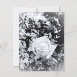 Monochrome Rose Guest Book for Wedding RSVP Karte