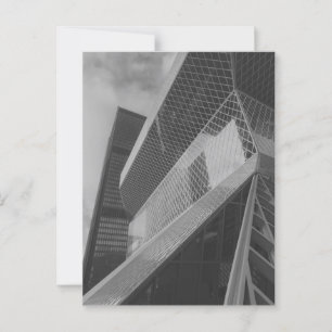 Monochrome Seattle Modern Architecture Library Postkarte