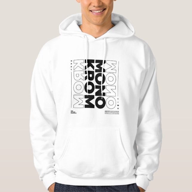 Monochrome style hoodie (Vorderseite)